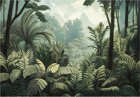 Fotótapéta Dzsungel Erdő Zöld Hálószoba Nappali Tapéta Flizelina 300x210