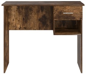 Tárolós asztal Füstölt tölgy 90x49.5x75 cm Mérnöki fa