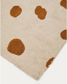 Krémszínű mosható-kézi szövésű pamut gyerek szőnyeg 90x150 cm Tandani – Kave Home