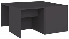 4 db szürke szerelt fa dohányzóasztal 33 x 33 x 33 cm