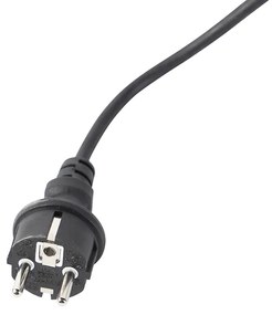 Tűs spotlámpa fekete állítható IP44 - Solo