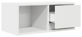2 db fehér szerelt fa TV-szekrény 60x31x25,5 cm