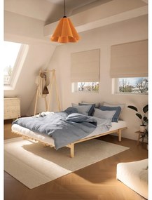 Norovi fenyő franciaágy ágyráccsal 180x200 cm Pace – Karup Design