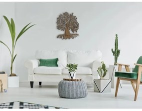 Li-Go 23673/DUB2 - LED fali dekoráció LED/10W/5V 20000 mAh 45x55 cm tölgy + távirányító