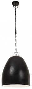 kerek fekete ipari függőlámpa 25 W 42 cm E27