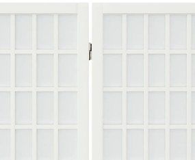 3-paneles fehér japán stílusú összecsukható paraván 120x170 cm