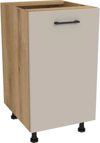 Konyhaszekrény alsó 45 Capri korpusz tölgy Evoke front kasmír matt