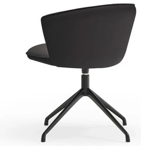 Fekete kárpitozott étkezőfotel szett 2 db-os Add – Teulat