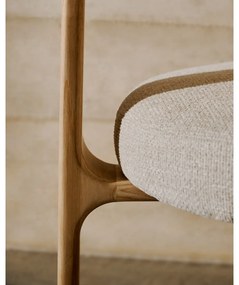 Bézs-natúr színű kőrisfa étkezőszék Granite – Kave Home