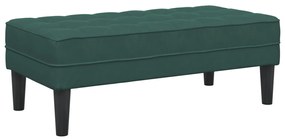 Pad zöld 113x57x39 cm bársonyból