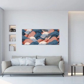 Kép - Japán hullámok (120x50 cm)