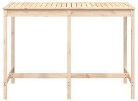 tömör fenyőfa kerti asztal 159,5 x 82,5 x 110 cm