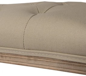 Clayre & Eef kétszemélyes vintage fa ülőpad – barna 113x44x60 cm