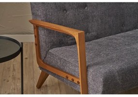 TUMI kétszemélyes szürke kanapé