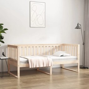 kanapéágy ágy matrac 100x200 cm tömör fa fenyőfa