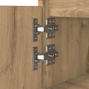 Dohányzóasztal fiókkal kézműves tölgy 90 x 60 x 35 cm Faanyag