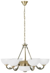 Fehér-aranyszínű függőlámpa üveg búrával ø 74 cm SAVOY – EGLO