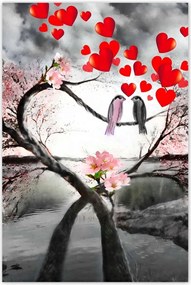 Poszterek 60x90 Szerelmes szívpár