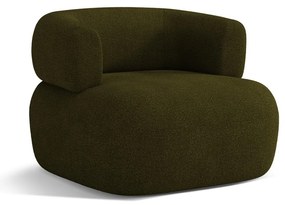 Zöld buklé fotel Jenny – Micadoni Home