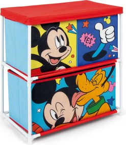 Disney Mickey Let's Move játéktároló állvány 3 rekeszes 53x30x60 cm