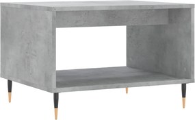 vidaXL betonszürke szerelt fa dohányzóasztal 60 x 50 x 40 cm