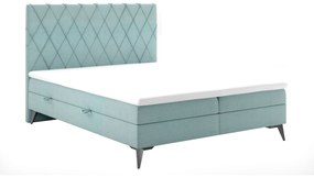 Franciaágy Boxspring 160 cm Miror (mentol) (tárolóhellyel). 1020318