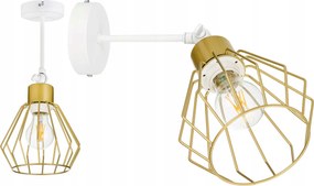 Lámpa Fali Lámpa állítható loft drót arany 1