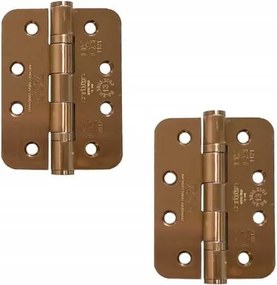 Ajtópánt fonott 102x76x3mm lekerekített barna szatén réz 2db