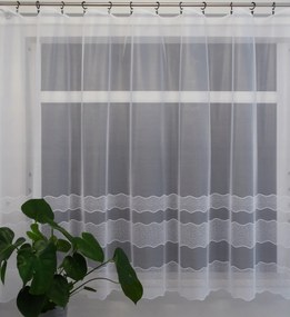 Mg Függöny jacquard 31709 Fehér 300x160cm készre varrva M Lengyel