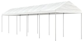 fehér polietilén pavilon tetővel 11,15 x 2,28 x 2,69 m