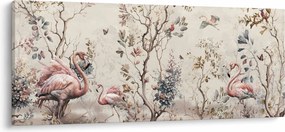 Kép - Rajz flamingókról (120x50 cm)