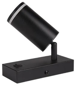 Fali spotlámpa 1xGU10/35W/230V fekete