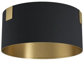 Eglo 39963 - Mennyezeti lámpa TORTOLA 1xE27/40W/230V fekete/arany