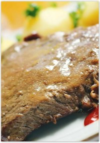 Poszterek 70x100 Steak zöldségekkel