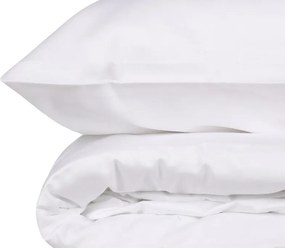 Elegant pamut szatén dupla ágyneműhuzat garnitúra 200 × 220 cm, fehér