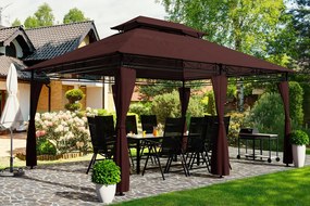 Deuba Kerti pavilon Topas 4x3 m - barna