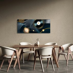 Kép - Arany körök (120x50 cm)