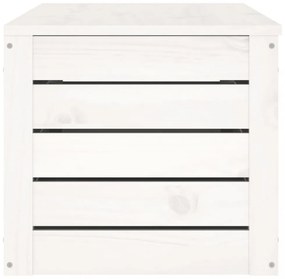 fehér tömör fenyőfa tárolóláda 109 x 36,5 x 33 cm