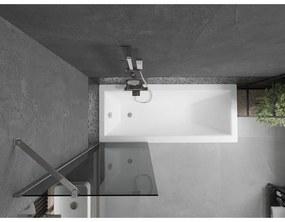 Mexen Next, kádparaván 1 szárny 60 x 150 cm, fix szárny, 6 mm szürke üveg, króm profil, 895-060-000-00-40-01