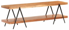 tömör akácfa TV-szekrény 160 x 40 x 50 cm
