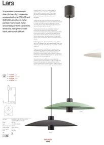 Redo 01-3020-LED LARS sodronykábeles csillár LED/14W/230V+LED/10W átm. 60 cm CRI90 narancssárga