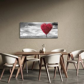Kép - szív a fák koronájából (120x50 cm)