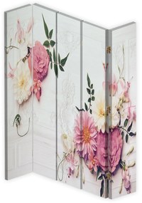 Gario Paraván Rózsaszín virágok Méret: 180 x 170 cm, Kivitelezés: Forgó paraván 360°