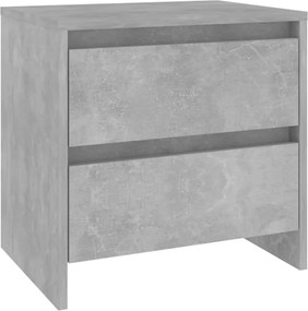 vidaXL betonszürke forgácslap éjjeliszekrény 45 x 34,5 x 44,5 cm