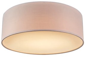 Mennyezeti lámpa rózsaszín 30 cm beépített LED-del - Drum LED