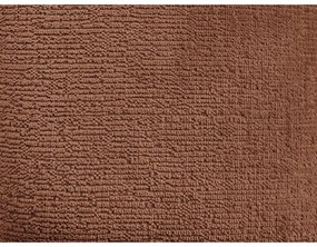 Terrakotta színű zsenília sarokkanapé (bal oldali-L alakú) Whesley – Bobochic Paris