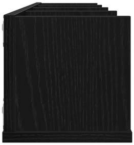CD Falipolc Fekete Tölgy 100x18x18 cm Mérnöki Fa