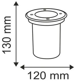 Kültéri behajtó lámpa COMETA 1xGU10/50W/230V IP65