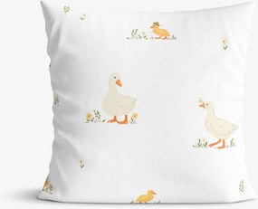 Goldea húsvéti pamut párnahuzat - kacsák 50 x 50 cm