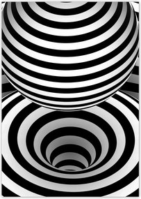 Poszterek A4 Pion Absztrakt fekete-fehér